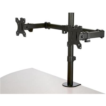 Ezgeneration Desk Mount Dual Monitor Arm - Crossbar - Articulating - Steel EZ3007384